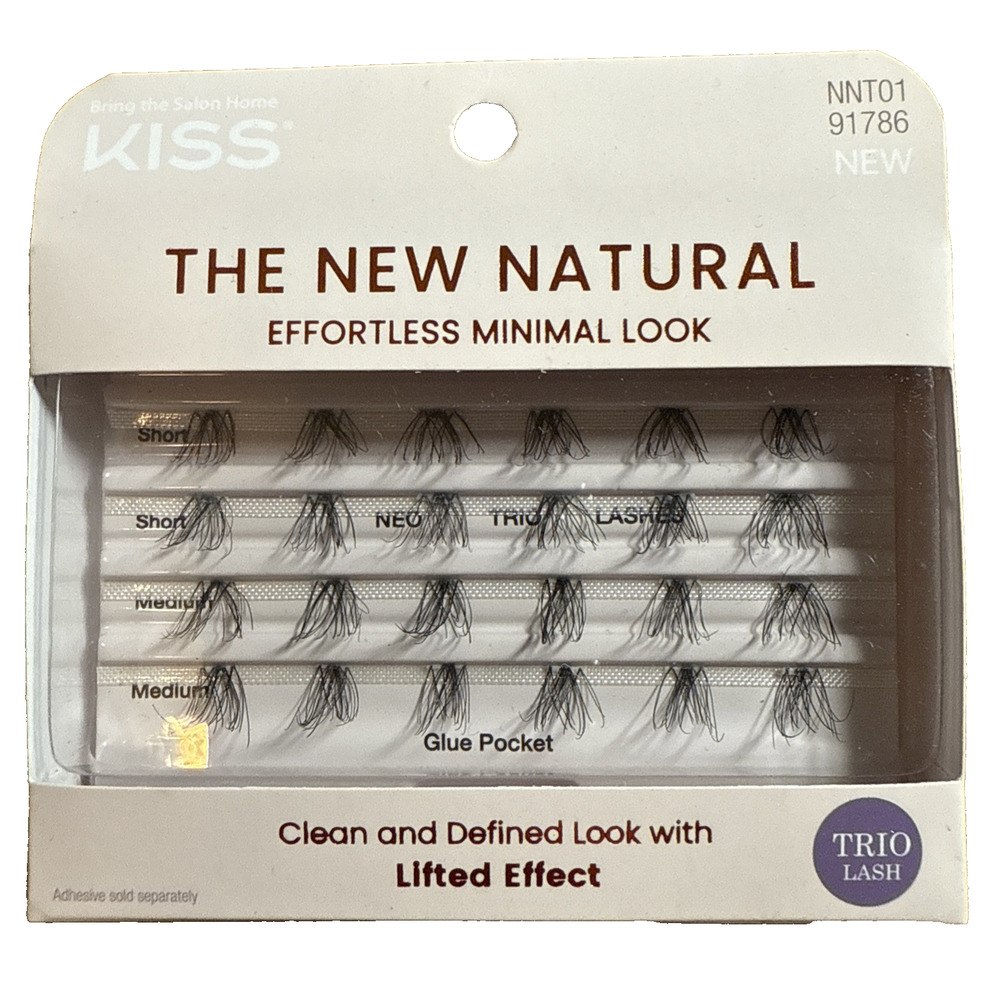 KISS The New Natural Effortless Minimal Look #91786 NNT01 LIFTED EFFECT NEO TRIO